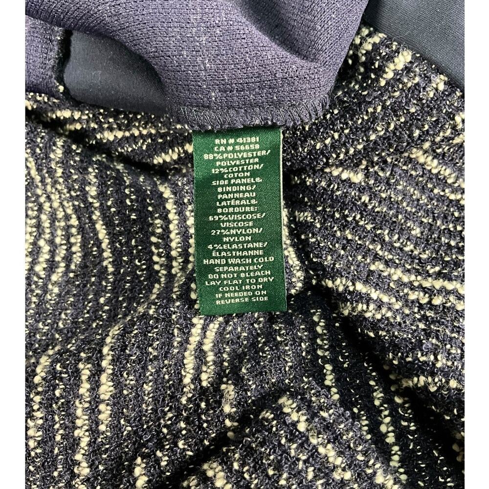 Lauren Ralph Lauren Navy Tweed Sheath Dress Size 8 NWT Long Sleeve Professional - Picture 6 of 11